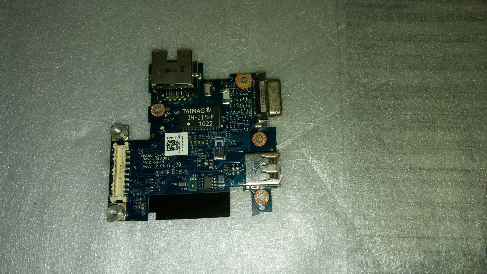 DELL E4310 USB VGA & LAN Logic Card
