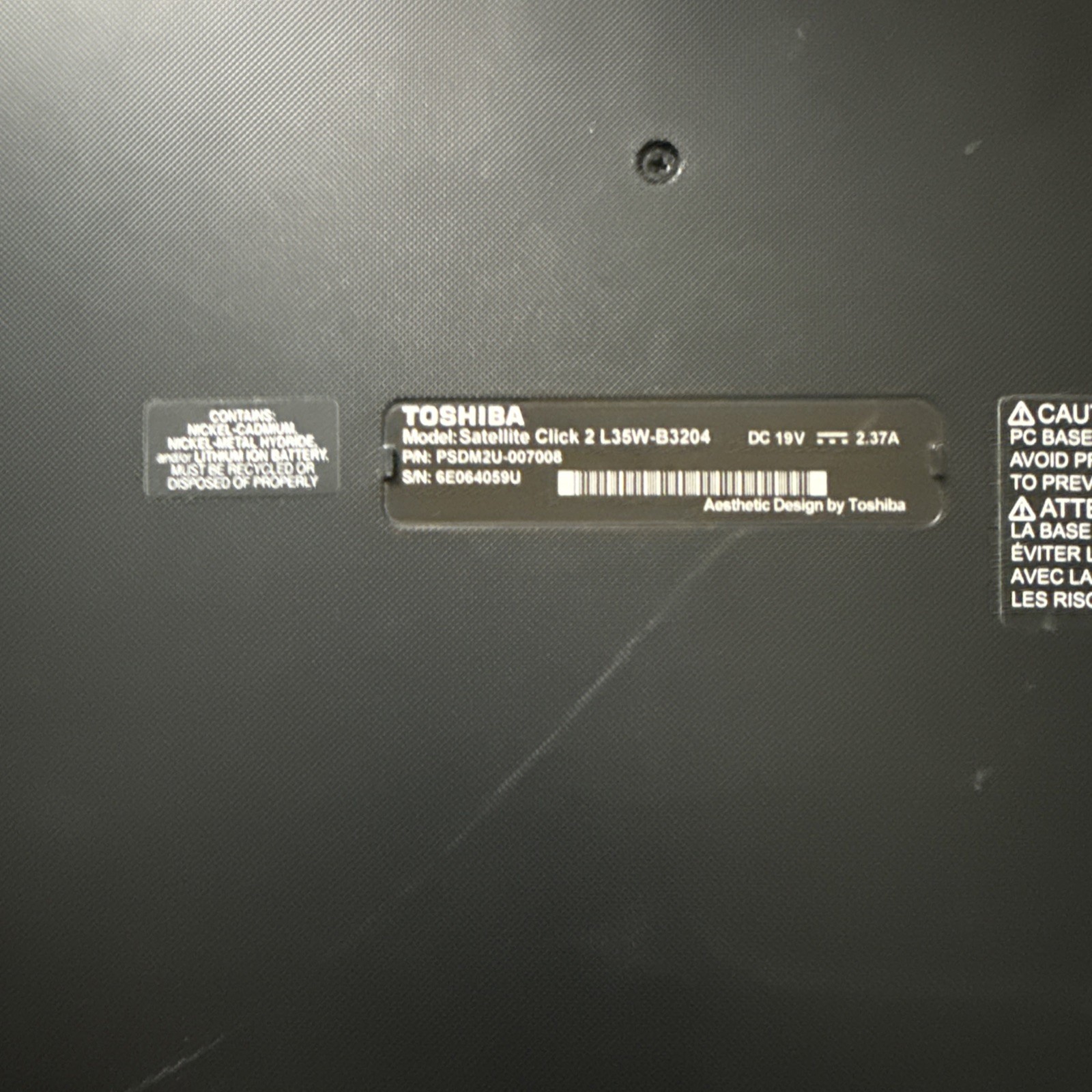 Toshiba Satellite Click 2 Pro P35W-B3204 Intel Core i5-4210u Laptop Tablet