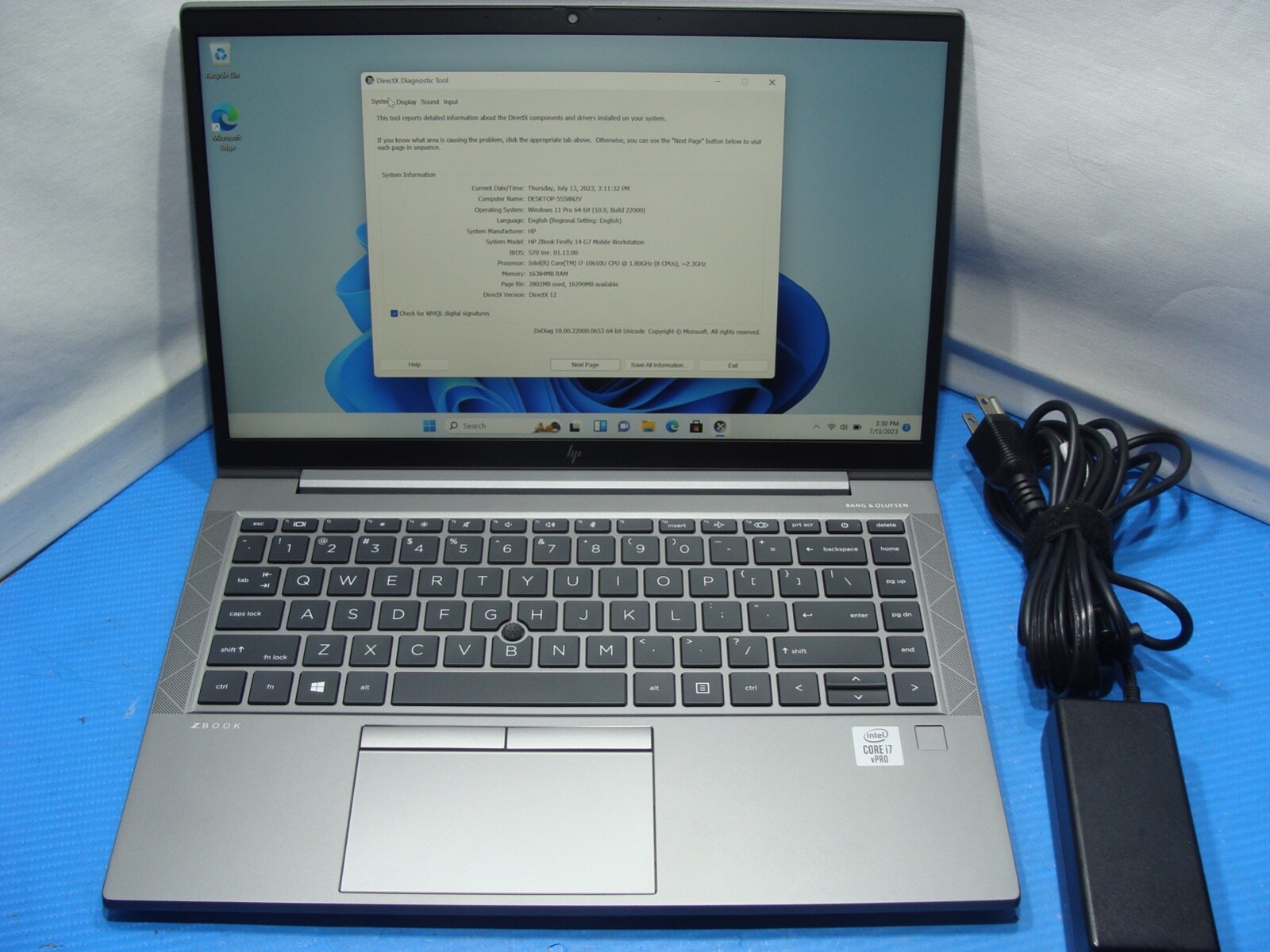 HP ZBook Firefly 14 G7 Mobile Workstation 14″ Laptop Intel i7-10610U 1.8 Ghz 16G