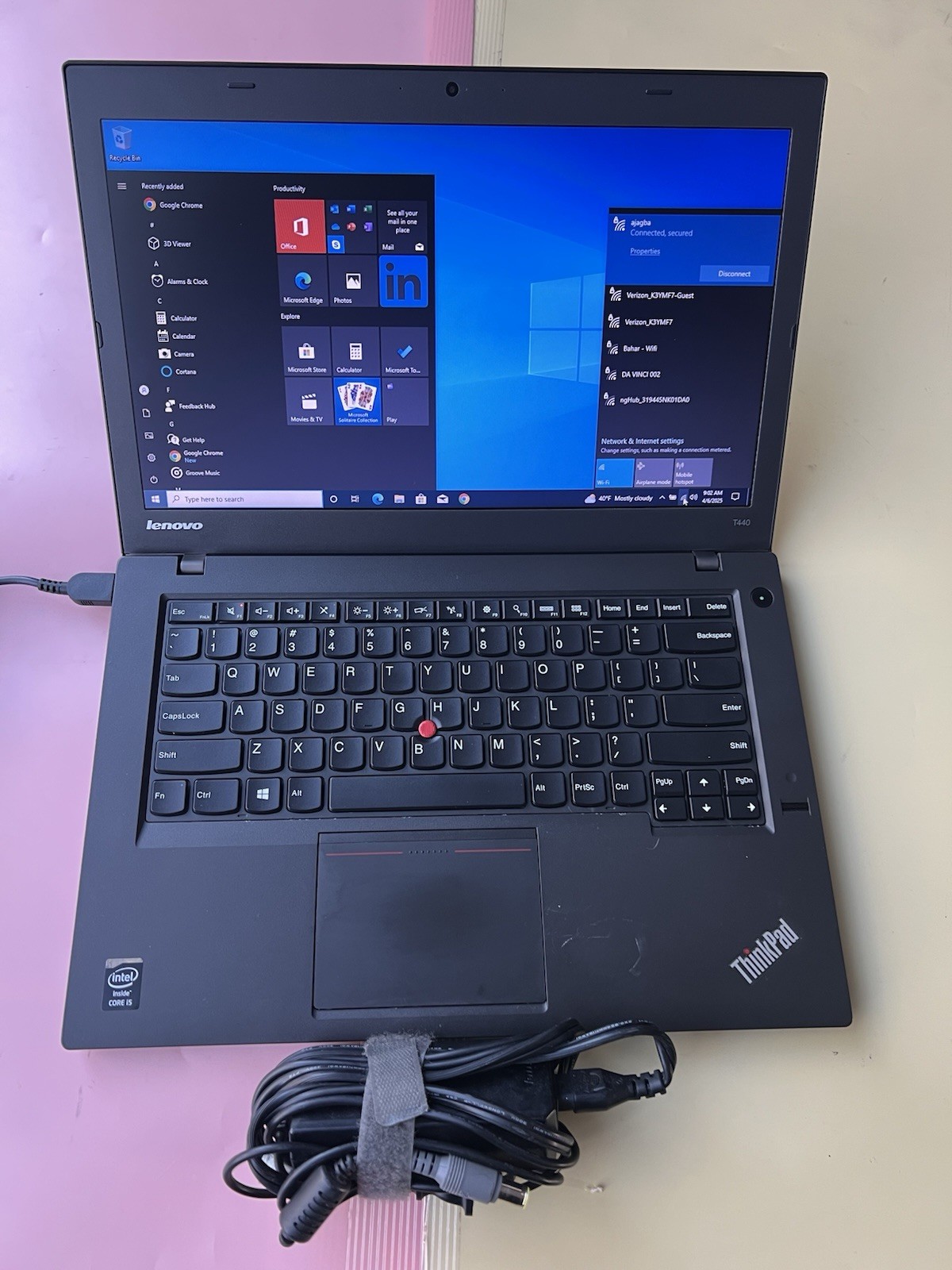 LENOVO THINKPAD T440 14″ Intel Core i5-4200U 8GB RAM 500GB HDD WEBCAM