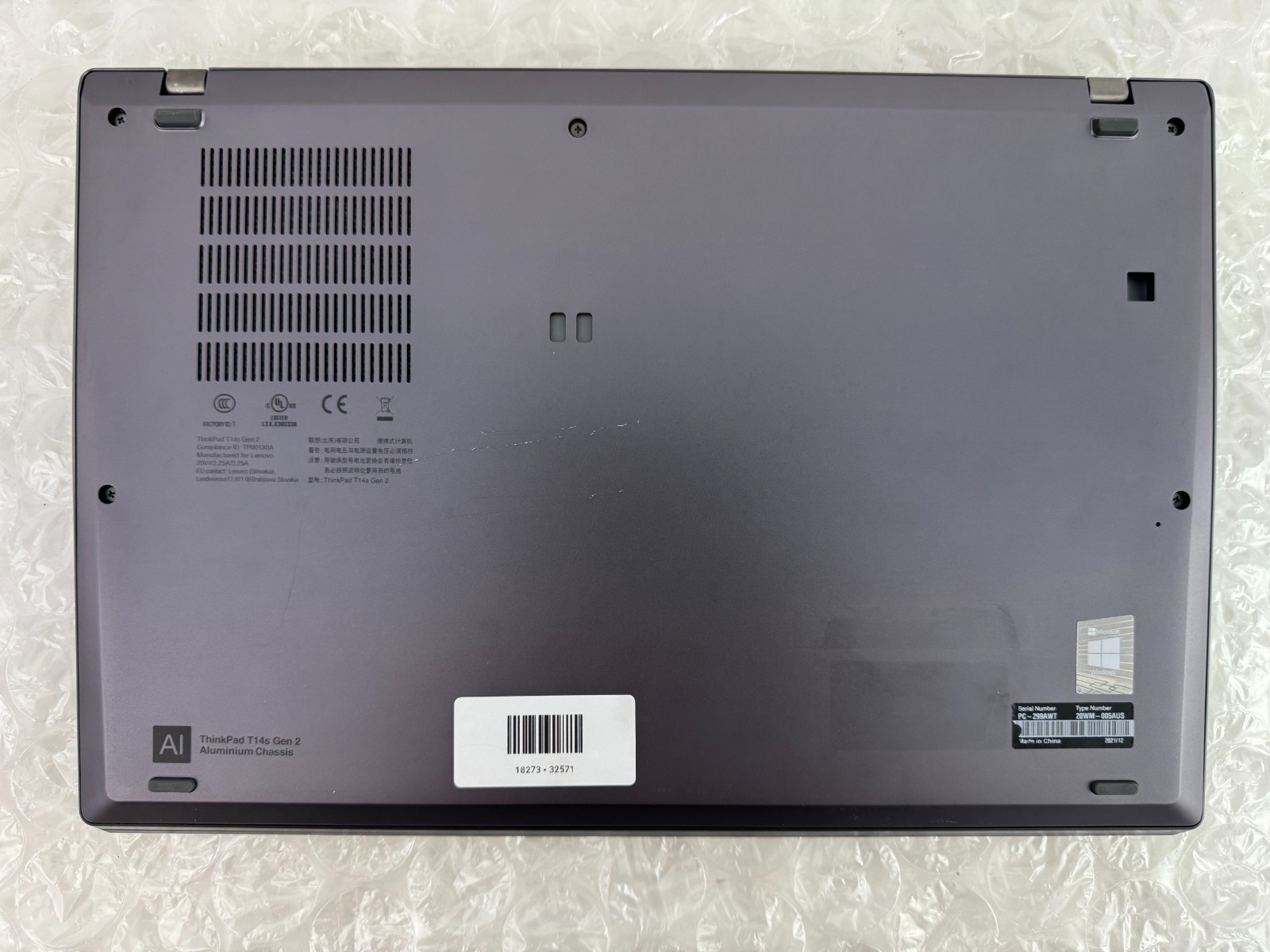 Lenovo ThinkPad T14s Gen 2 i7-1185G7 16GB 256GB SSD 14″ FHD Win 11 Pro