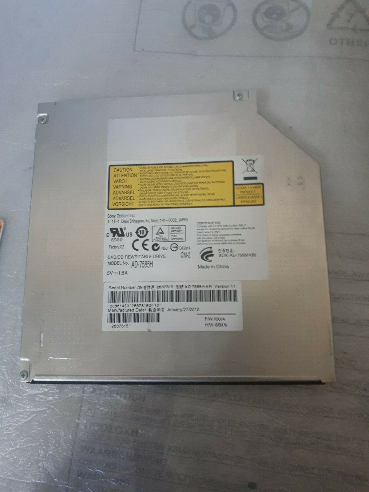 ACER TRAVELMATE 5730 AD-7585H