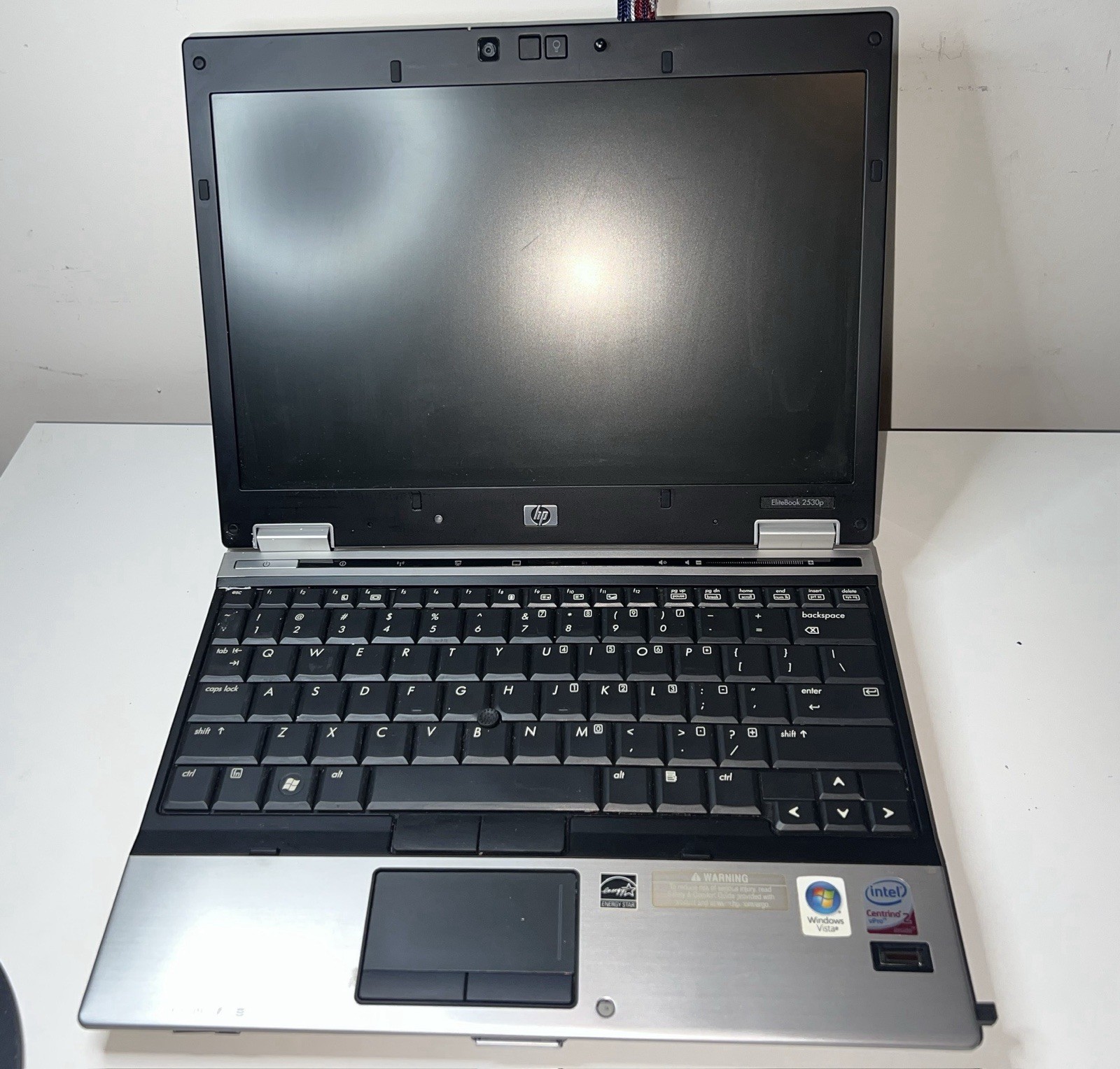 HP EliteBook 2530P Laptop | No power & For Parts | Good Cosmetic Condition