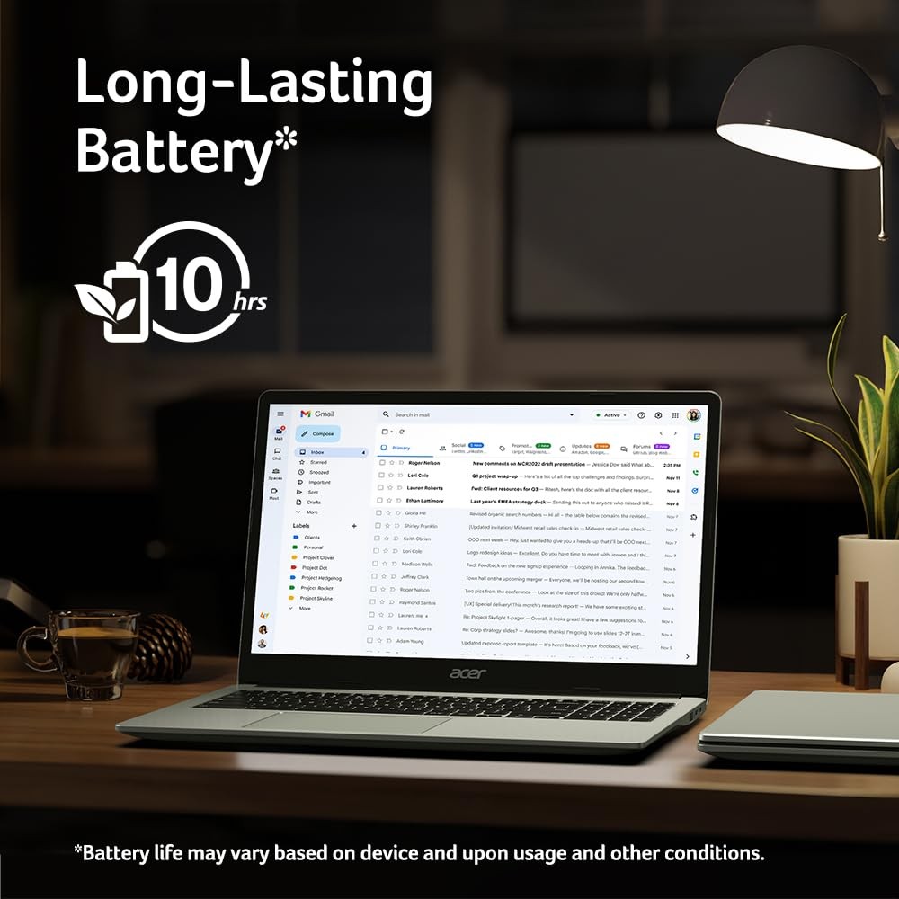 Chromebook 315 Laptop | Intel Celeron N4500 | 15.6″ Full HD IPS Display | Int…