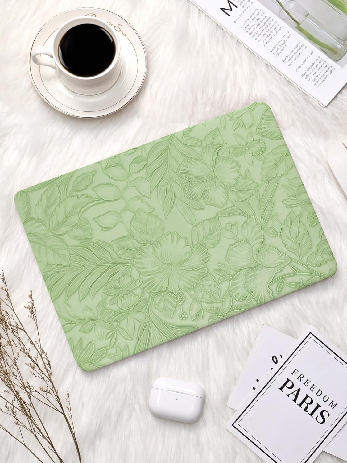 MacBook Air 13 Inch Case 2022 2021 2020-2018 Release A1932 A2179 M1 A2337, Green