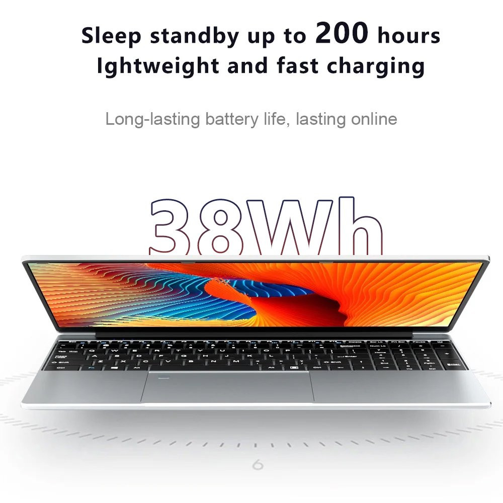 Yepbook 15.6In Laptop,8Gb RAM, 512GB SSD, Intel Celeron N5095, Cooling System,Fi