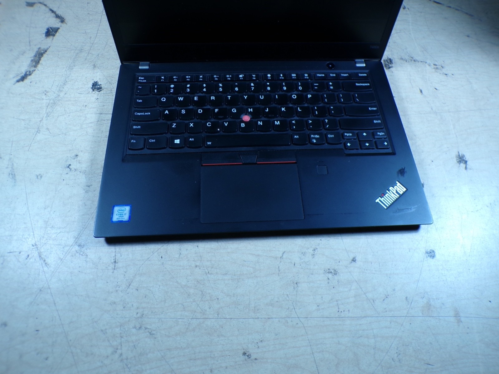 THINKPAD T480S INTEL CORE I7 8TH GEN 8GB RAM **POWER ON NO IMAGE **NO HD/ NO CAD
