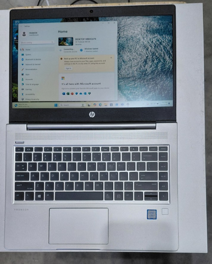 HP ProBook 440 G6 I7-8565U 1.80GHZ 16GB 256GB SSD LAPTOP +CHARGER