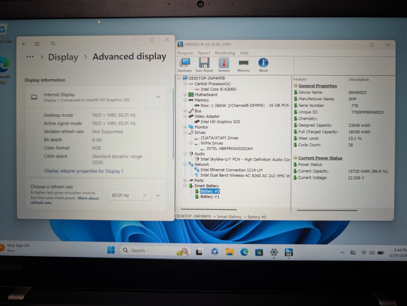 Lenovo ThinkPad T470s | i5 6th Gen 20GB RAM 512GB SSD | FHD Backlit 2 Batts