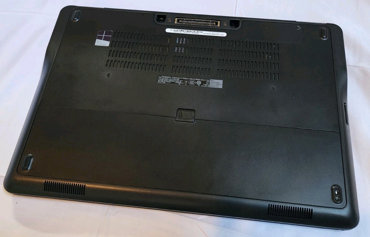 Dell Latitude E7450/i5-5300U/8GB/128GB SSD/Win 10/Bad Battery/Cracked Top