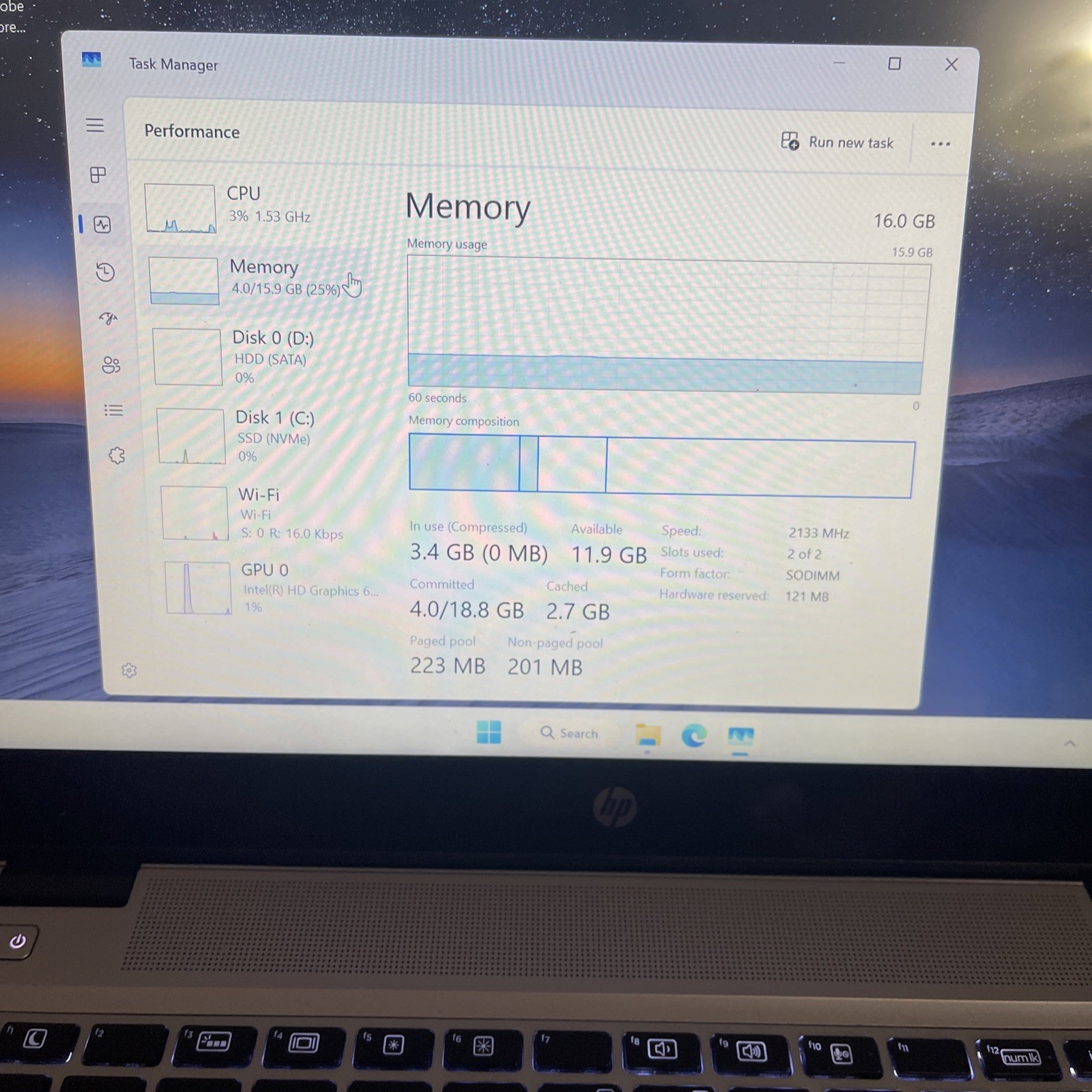 HP EliteBook 840 G4 Laptop i7-7500 16GB 256GBSSD 500GBHD W11PRO Tested Good+AC