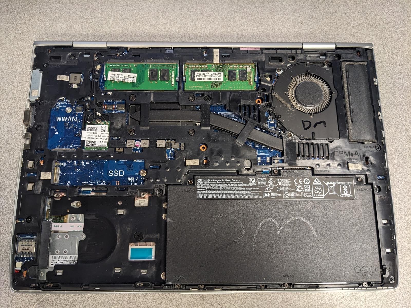 HP PROBOOK 640 G4 i5-8350U @ 1.7GHz, 16GB RAM, NO HDD/OS