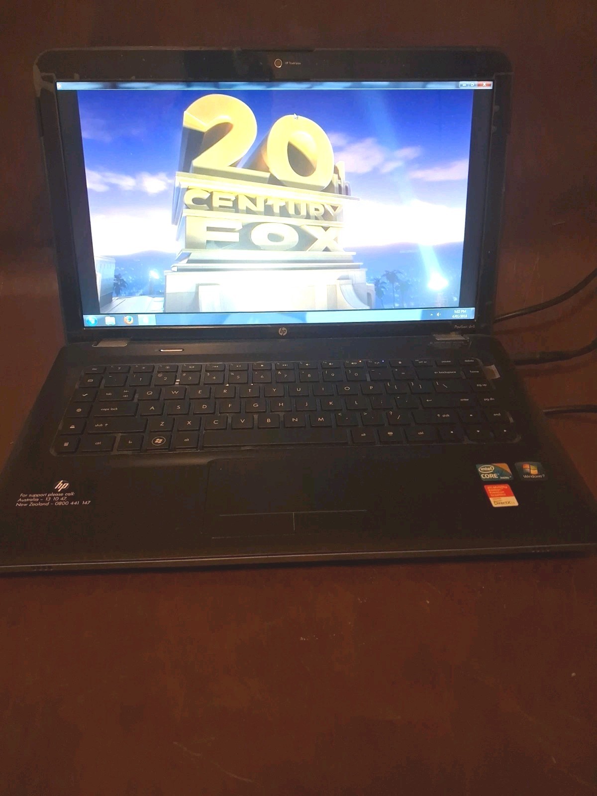 HP Pavilion g6 Notebook AMD Vision Windows 7 15.6 in Black Built-in Webcam