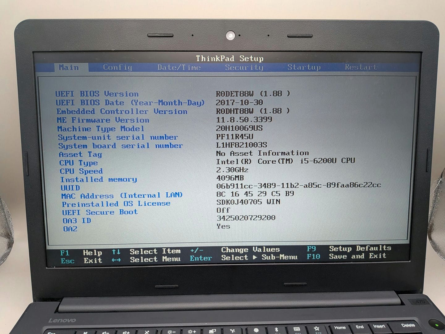 Lenovo ThinkPad E470 14″ (500GB HDD Intel I5-6200U 4GB RAM) Win 10 Pro Laptop