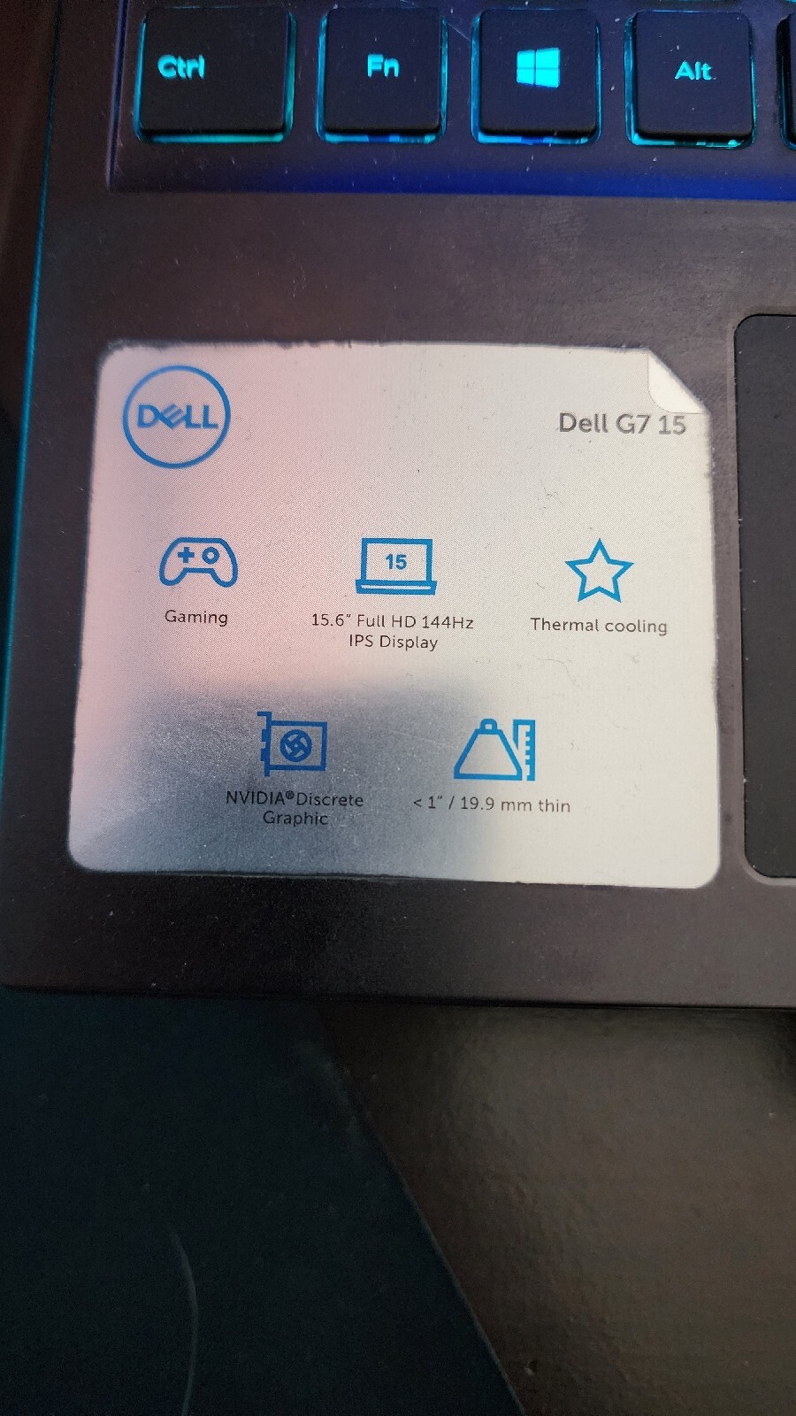 Dell G5 17 7590 i7-9750H 2.60 GHz 15.6 in 256 GB SSD 1 TB HDD 16 GB RAM