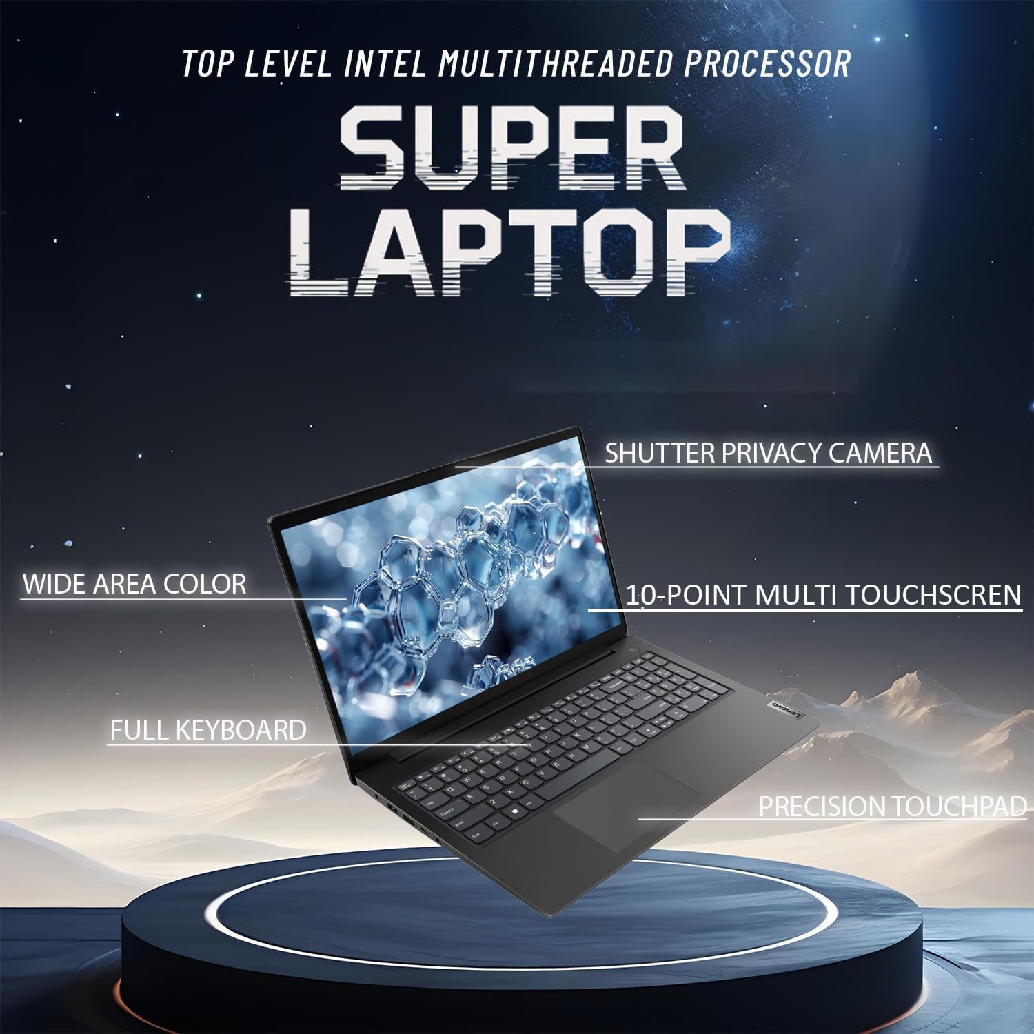 Ideapad Business Laptop, 15.6″ FHD Touchscreen Display, Intel 13Th 10-Core I5 CP