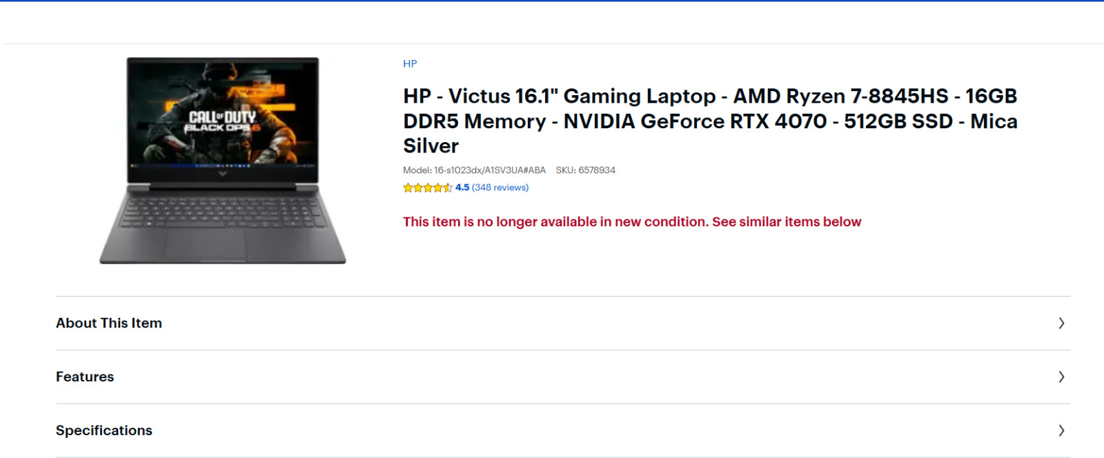 Hp Victus Ryzen 7 AMD 8845HS NVIDIA RTX 4070 16GB Ram