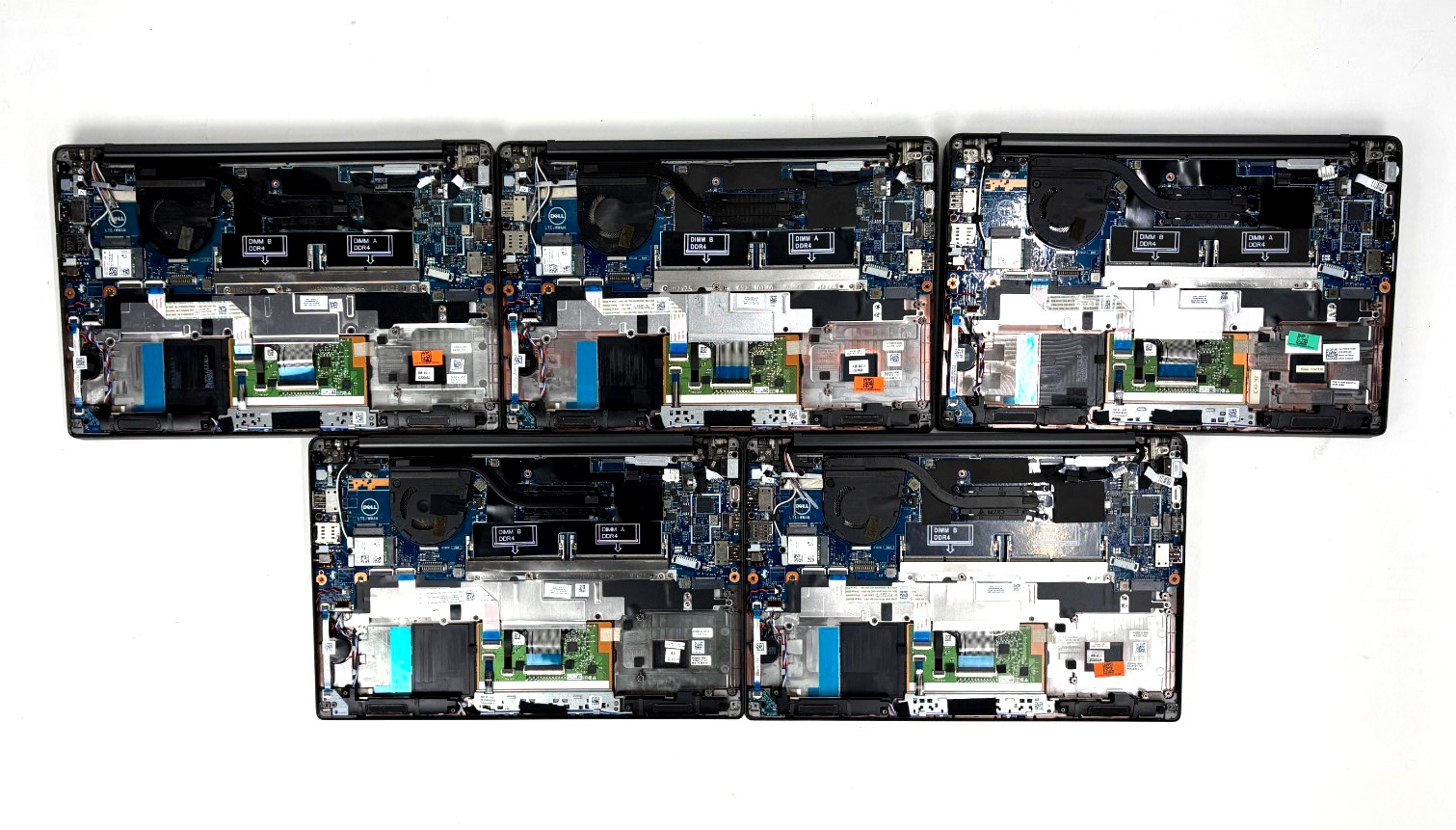 Lot (5) Dell Latitude 7400 14″ i7-8665U, 1.9GHz, NO HDD NO RAM NO BATTERY PARTS
