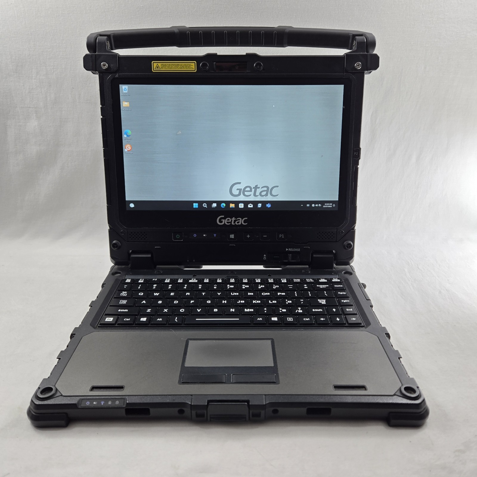 Getac K120 Toughbook i5-8250U 1.60GHz 256GB SSD 8GB Ram – GPS – 4G – W11 – READ