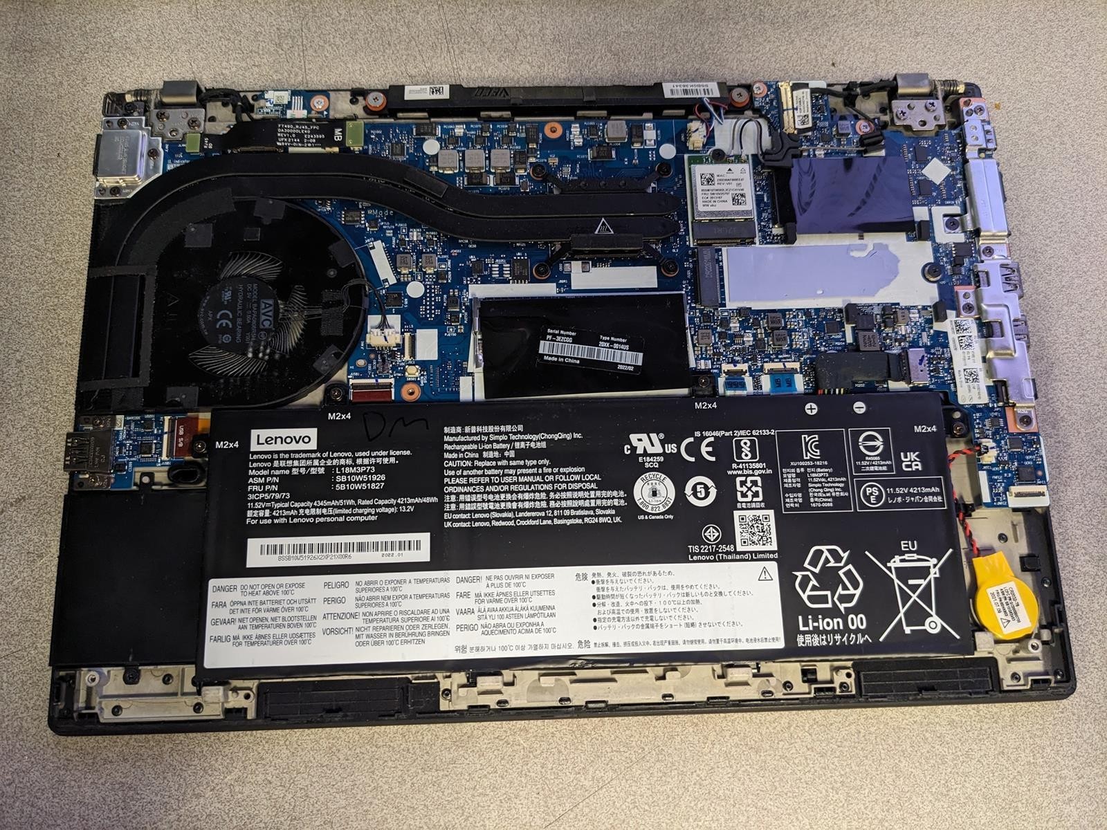LENOVO THINKPAD T14 GEN 2 AMD RYZEN 5 PRO 5650U @ 2.30GHz, 16GB RAM, NO HDD/OS