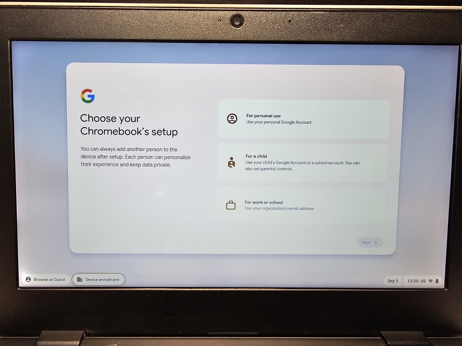 Lenovo 100e Chromebook 2nd Gen MTK 81QB – 11.6″ HD, 4GB RAM, 32GB, ChromeOS