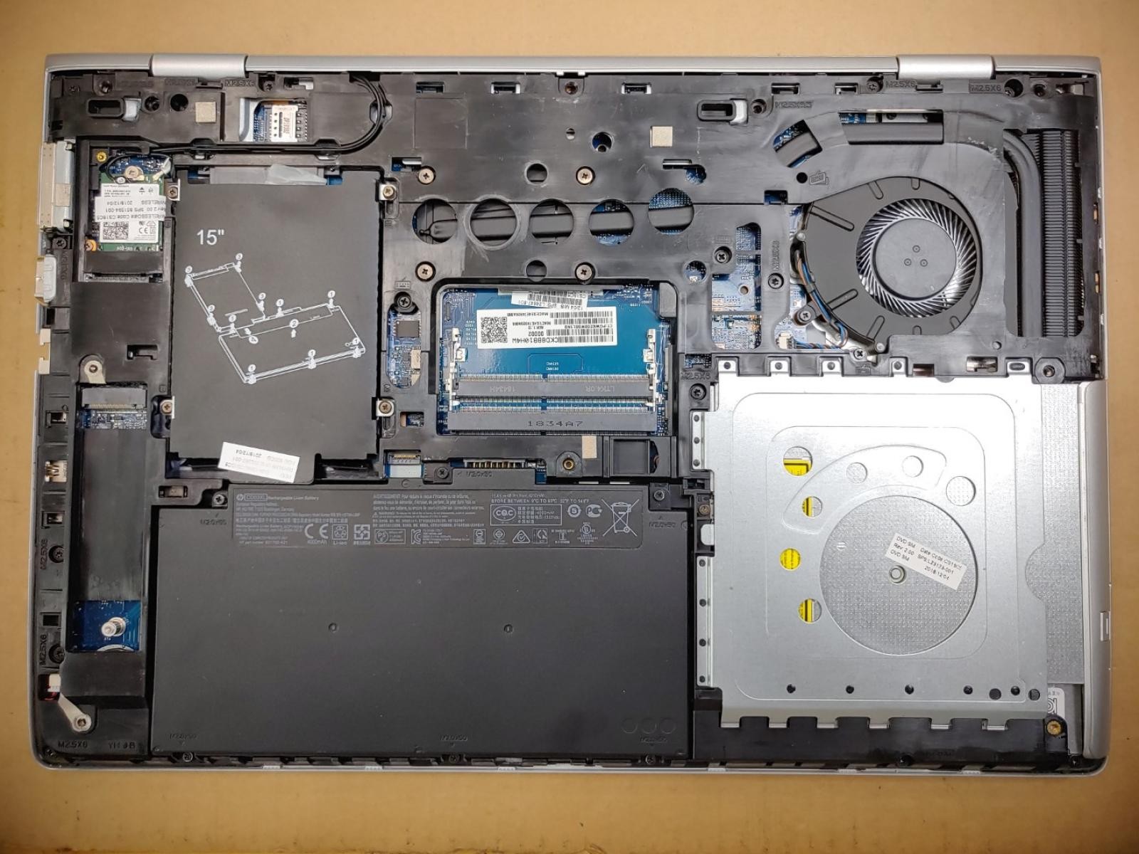 HP ProBook 650 G4 15.6″ Intel i5-7200U✔ *NO RAM/NO HDD/NO AC***READ***BIOS PASS*