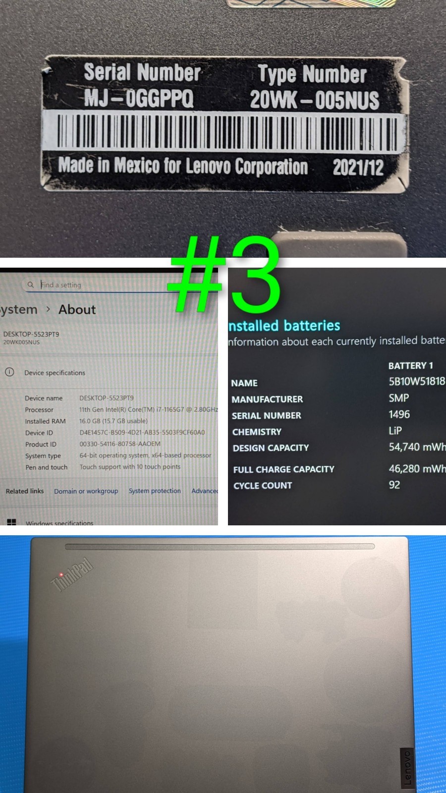 Lenovo ThinkPad X13 Gen 2i 13.3″ FHD+ TOUCH i7-11 2.8GHz 16GB 512GB SSD W11P +PA
