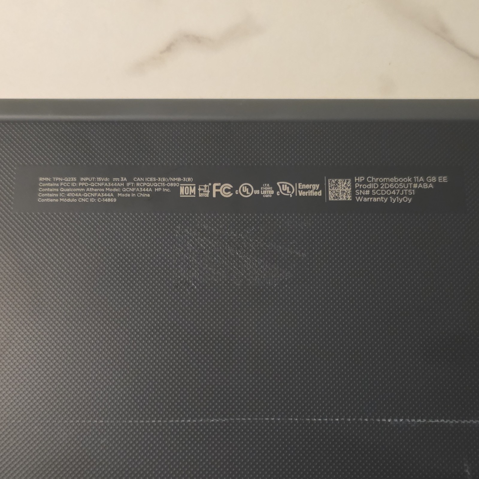 ​HP Chromebook 11A G8 EE – GOOD Condition-Includes Gumdrop Case-FOR PARTS/LOCKED