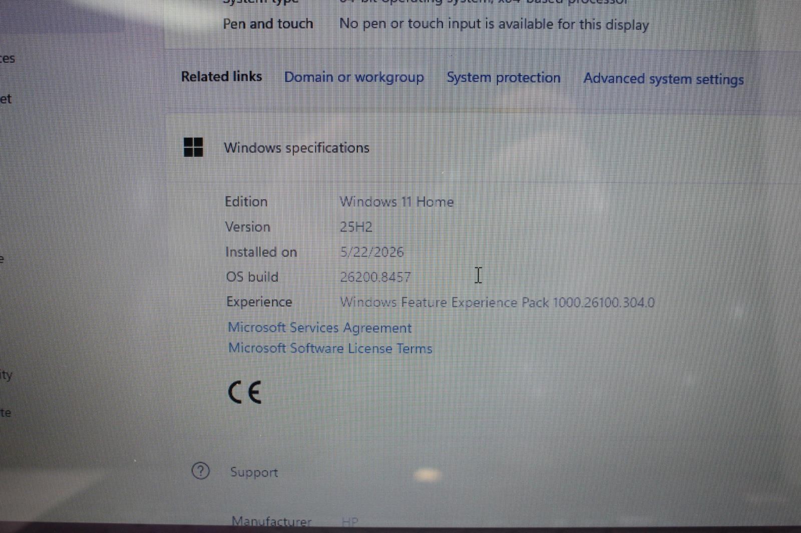 HP 15-ef1038nr 15.6″ Laptop Athlon Gold 3150U 4GB RAM 256GB SSD Win 11