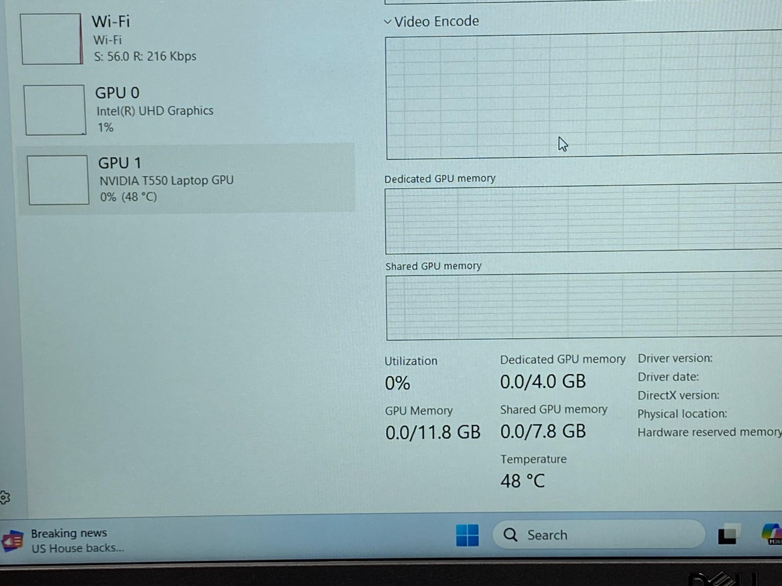 DELL PRECISION 3570 15.6′ i7-1255U 16GB DDR5 RAM 256GB NVMe NVIDIA T550+CHARGER