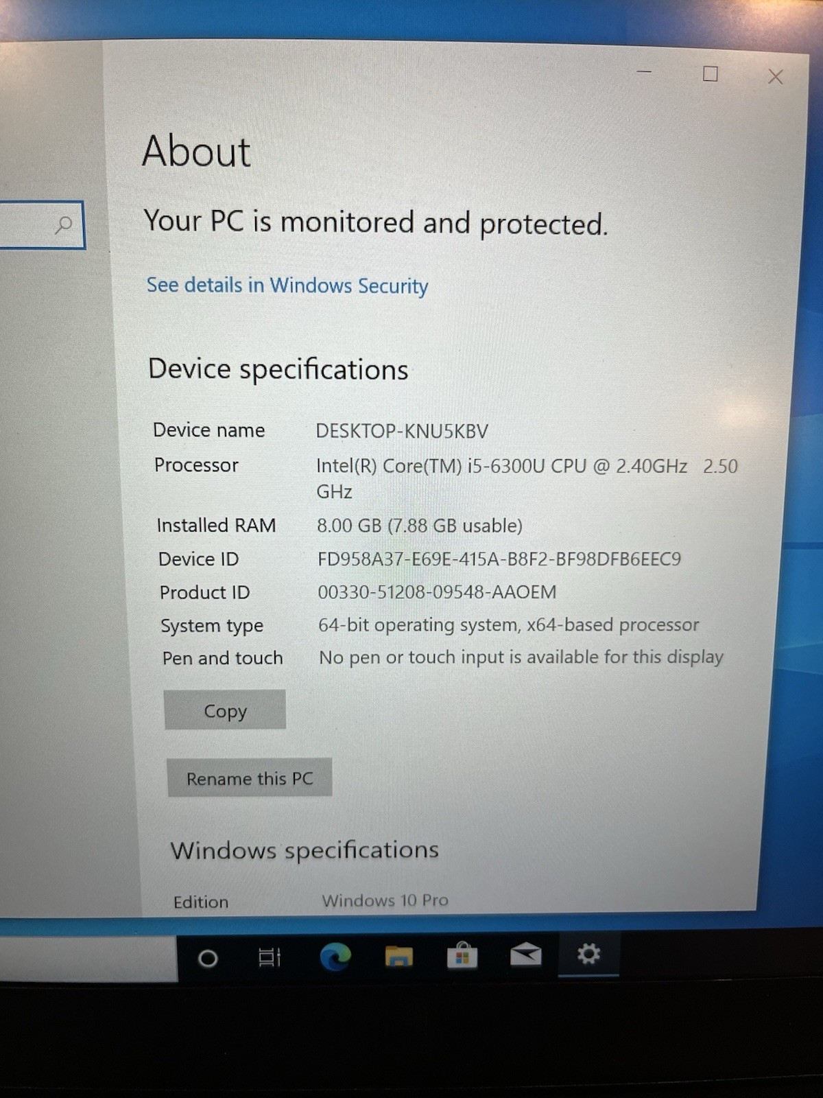 Lenovo ThinkPad T470s 14″ 8GB RAM 256GB Win10 Charger Included