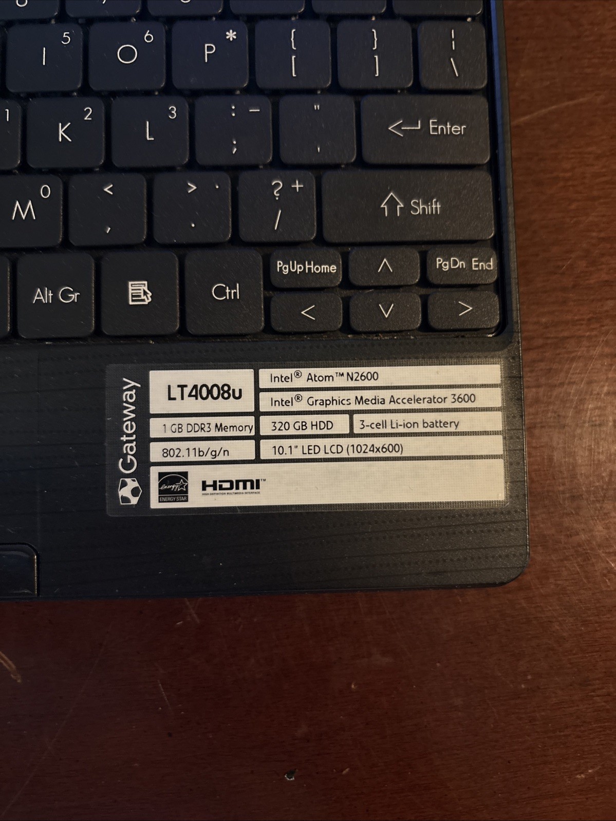 Gateway 10.1″ Netbook-Intel -Windows 7-Office LOCKED