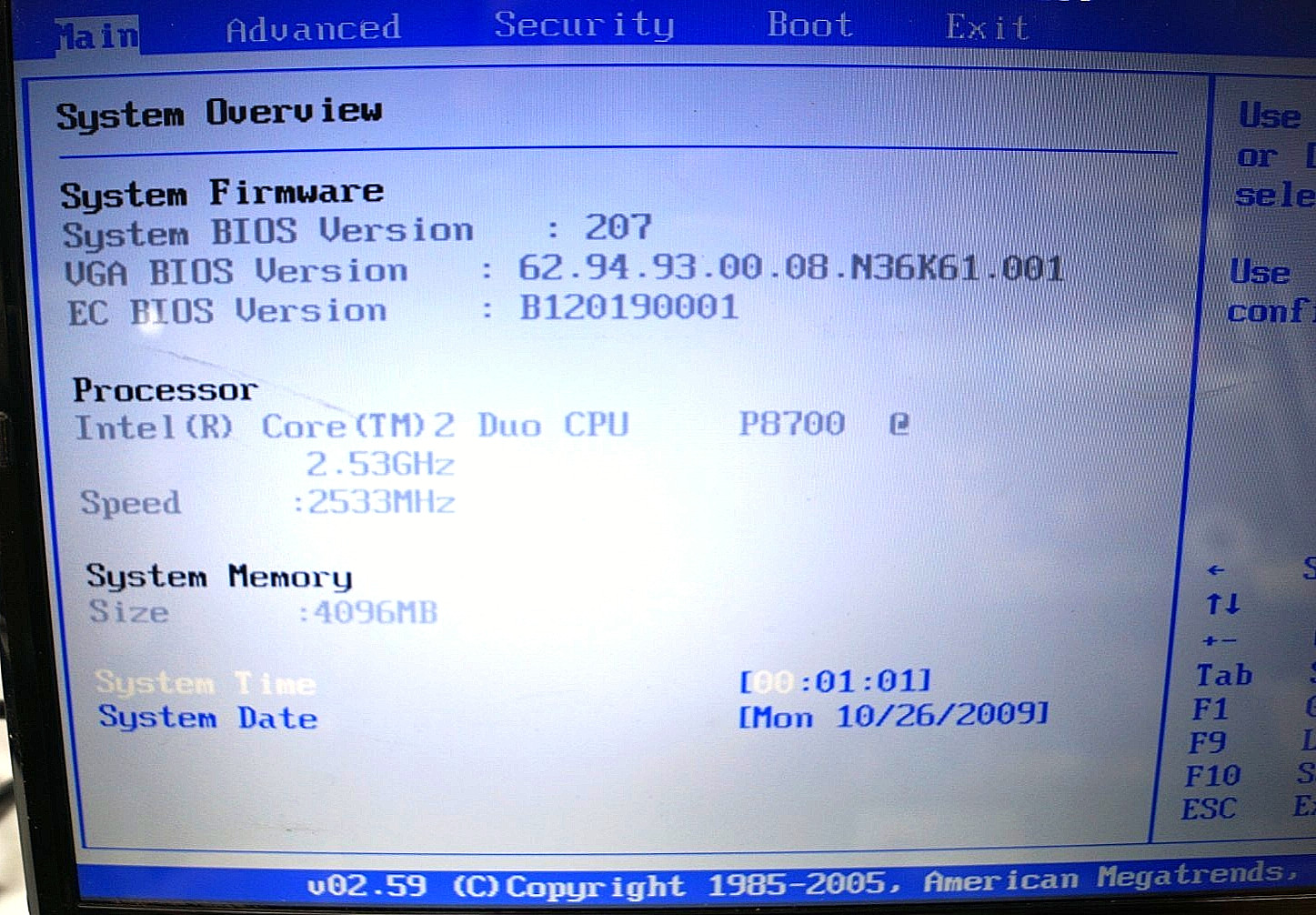 ASUS K61IC 16″ Notebook Altec 4GB Mem 2.53GHz Win7 Intel Core 2 WORKING PoR B153
