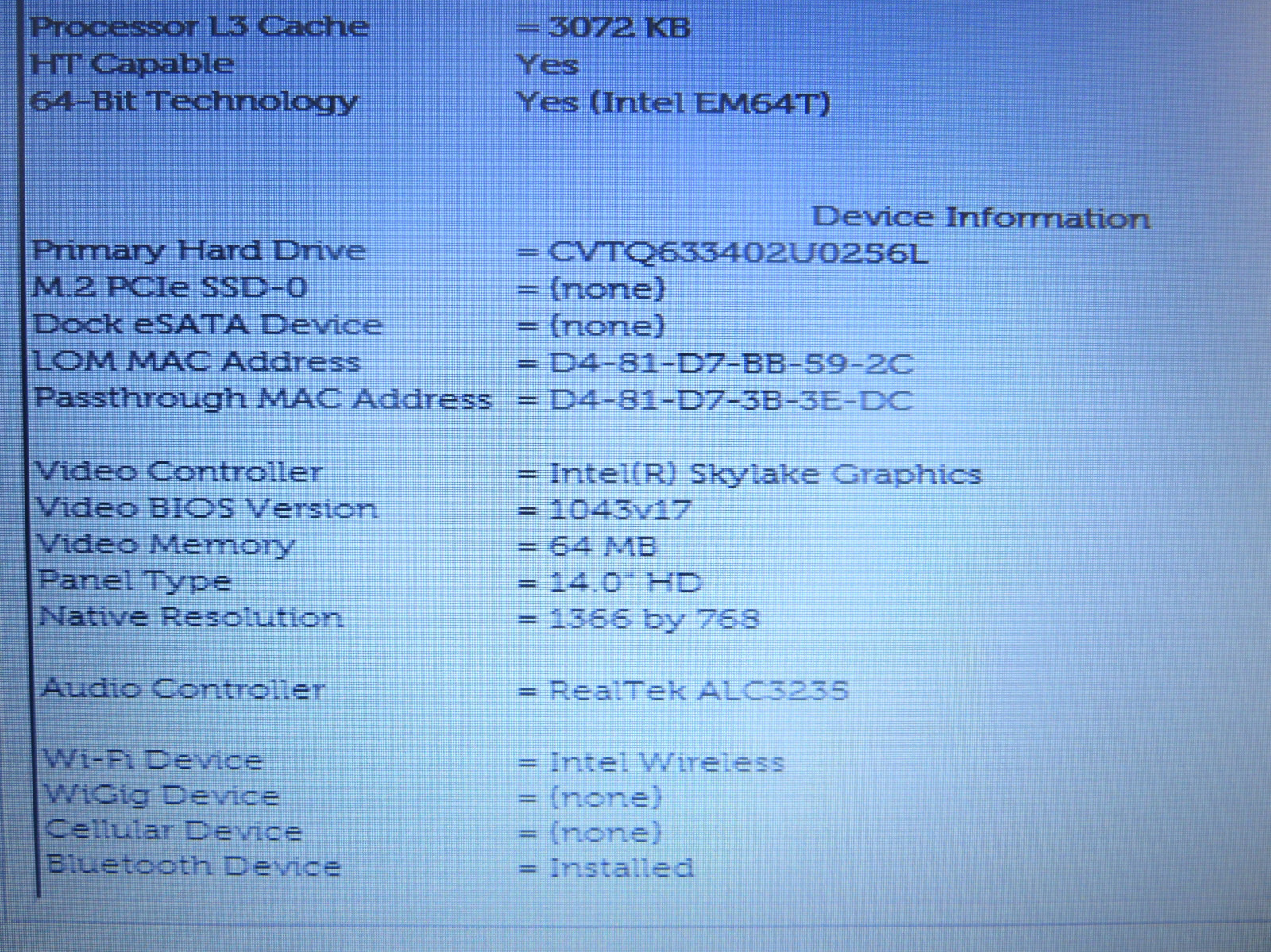 Dell Latitude E7470 14″ Laptop Core i5-6300U 2.4GHz, 8GB RAM, 256 SSD – Win 10