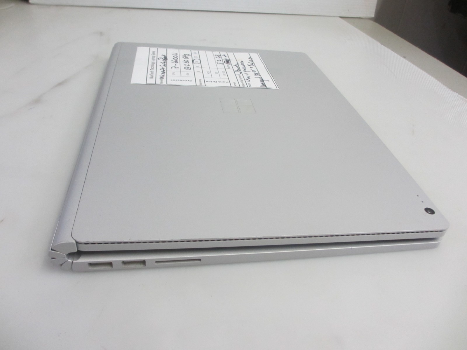 Microsoft SurfaceBook i7 2.6GHz 16GB/512GB M2 SSD Ubuntu Laptop +AC READ