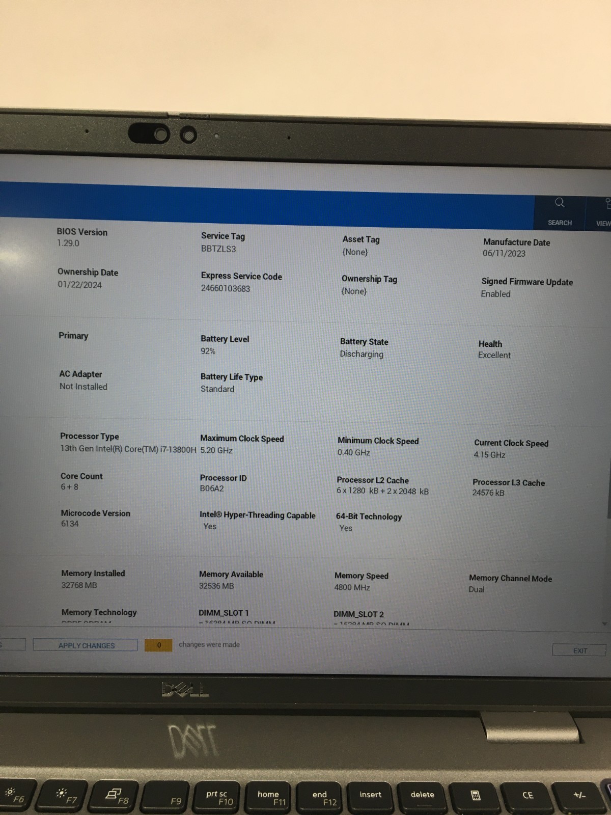 Dell Precision 3581 15.6 i7-13800H 32GB 1TB RTX A1000 W11P Workstation w/ A/C