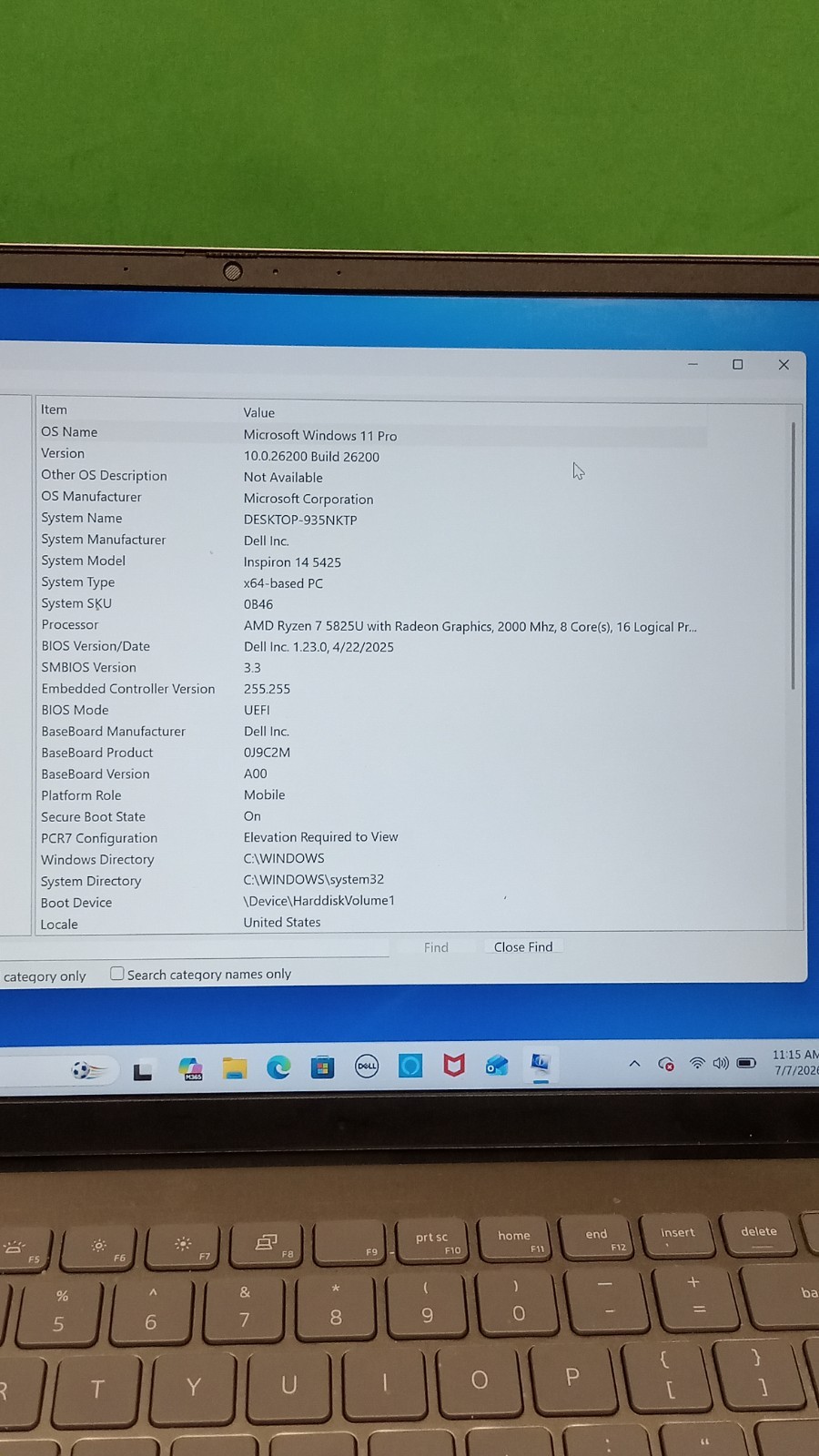 Dell Inspiron 14 5425 Laptop AMD Ryzen 7 8GB RAM 500GB SSD Win 10 Pro w/ Charger