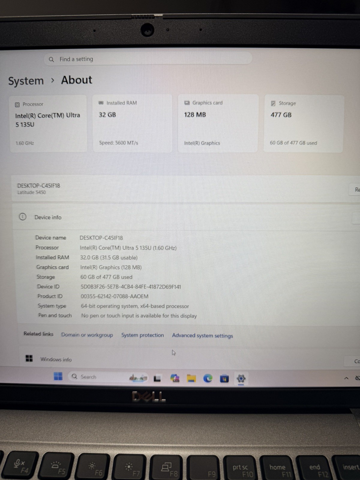 BRAND NEW- Dell Latitude 5450 14″ 32GB RAM- 512GB SAMSUNG SSD”- Win 11 Pro