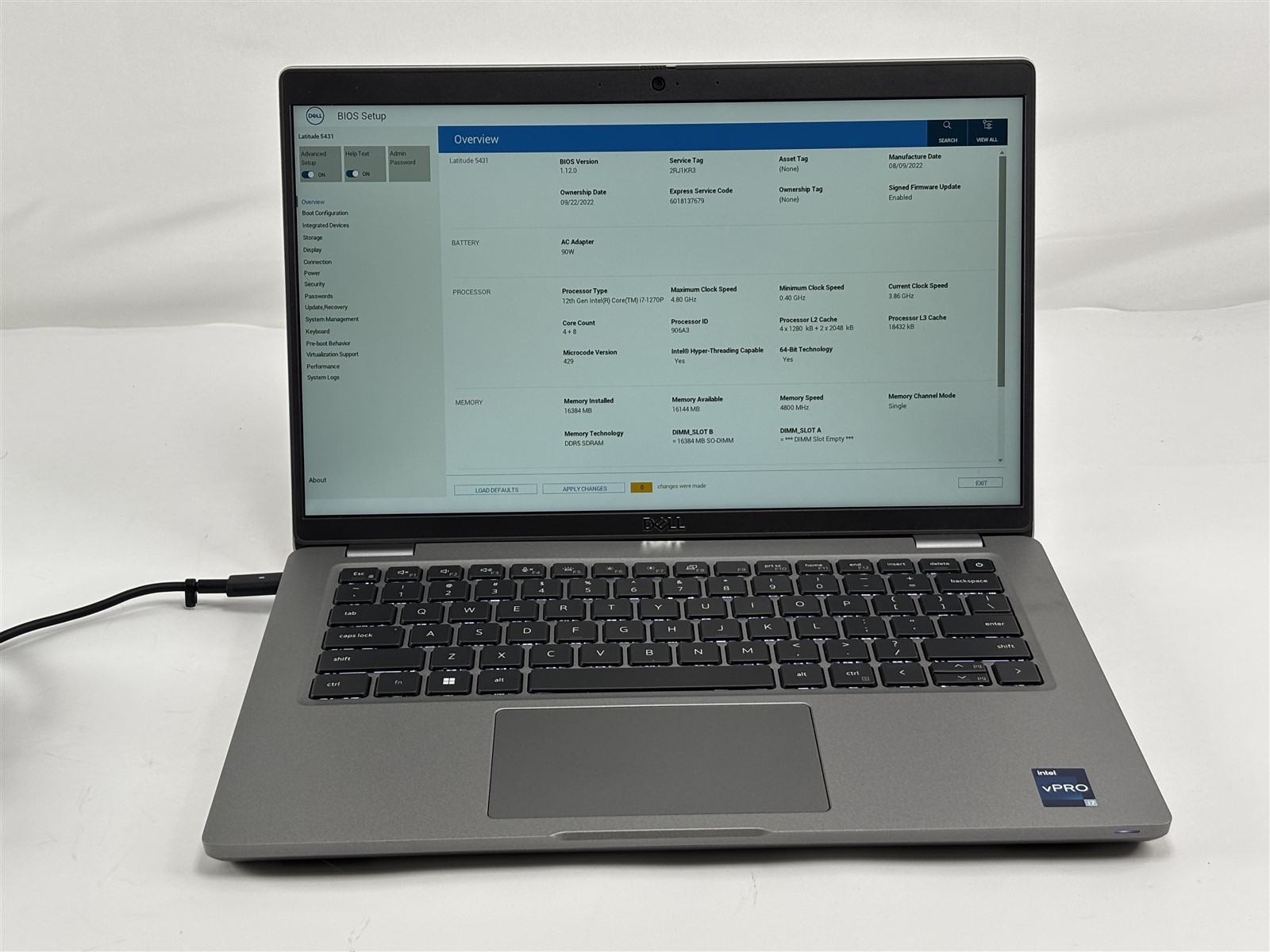 Dell Latitude 5431 14″ 16GB 256GB SSD Intel Core i7-1270P Business Laptop
