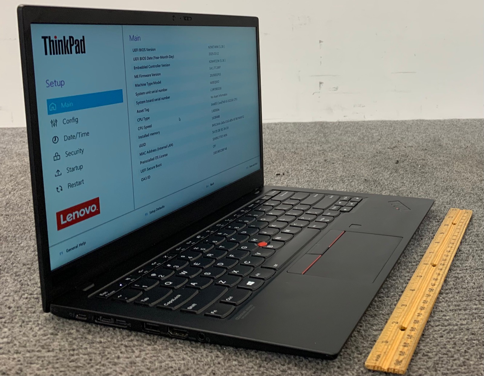 Lenovo ThinkPad X1 Carbon Gen 8 14″ i5-10210U 16GB RAM 512GB NVMe Remote Managed