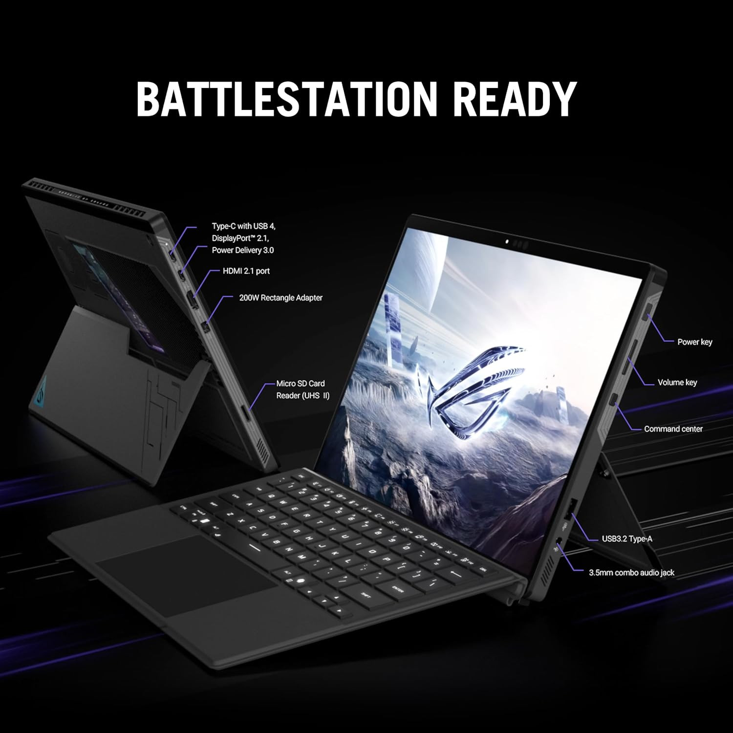 ROG Flow Z13 (2025) Gaming Laptop, 13” ROG Nebula 16:10 2.5K 180Hz/3Ms, AMD Ryze