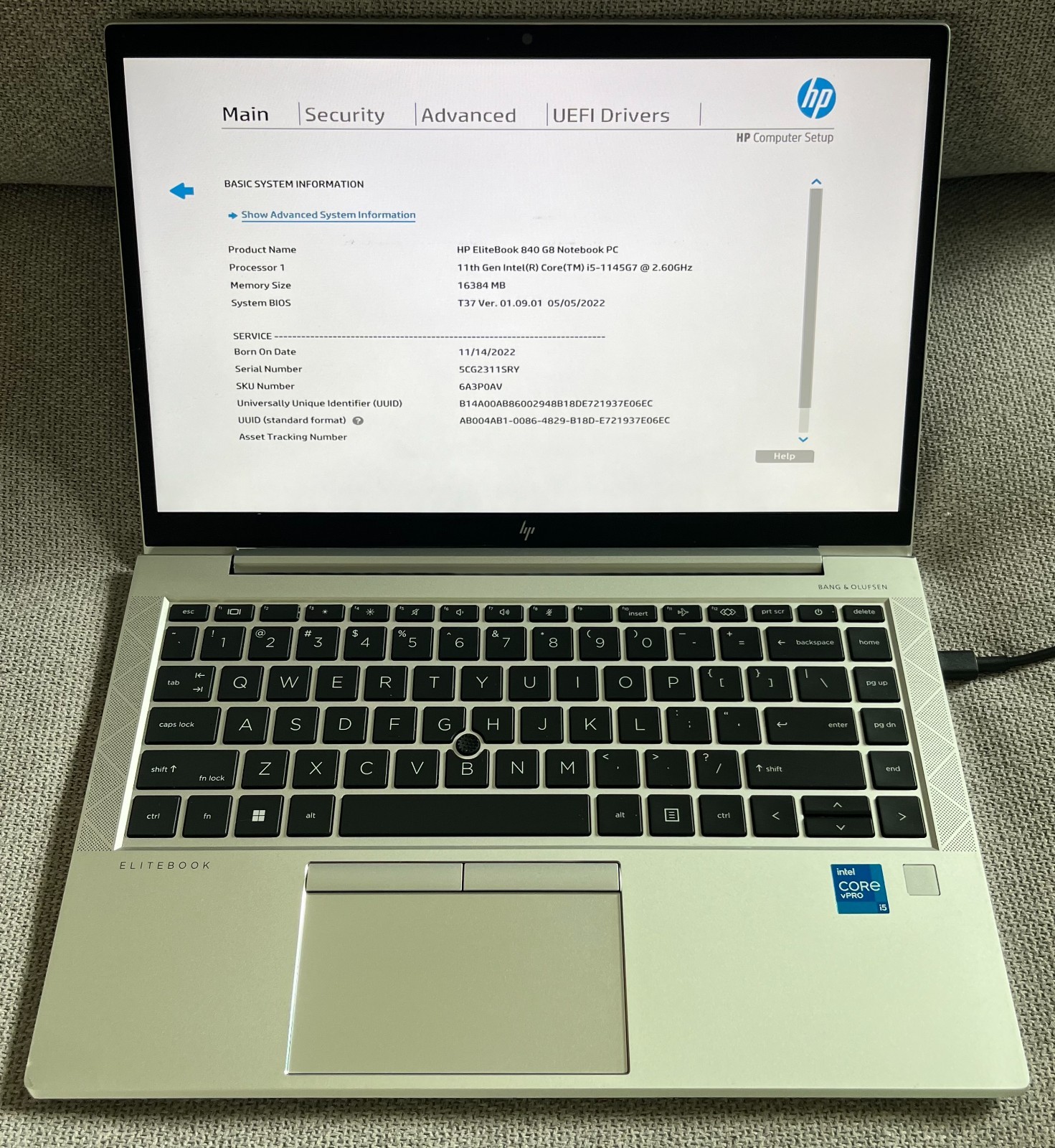 HP EliteBook 840 G8 Intel i5-1145G7 16GB RAM 256GB SSD w/ Damaged Corners