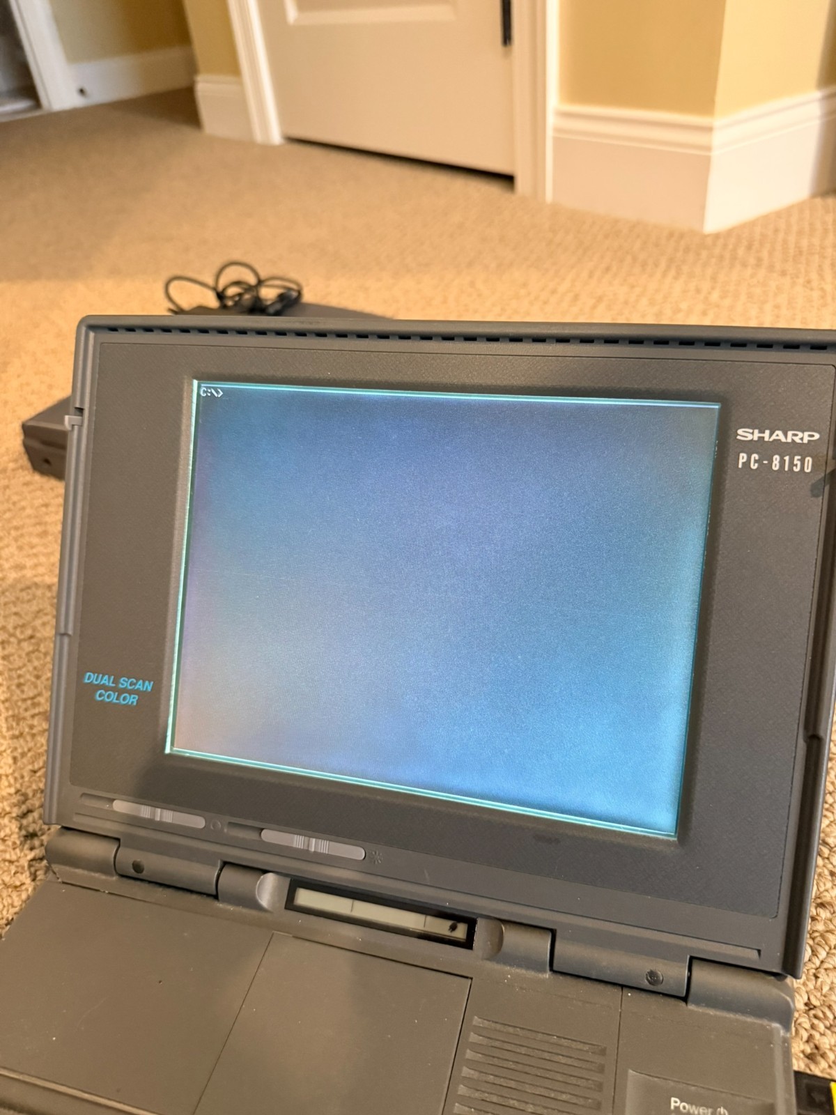 Vintage Sharp Notebook PC 8150 Used , Works Modem , Hard Drive PC Card Slot