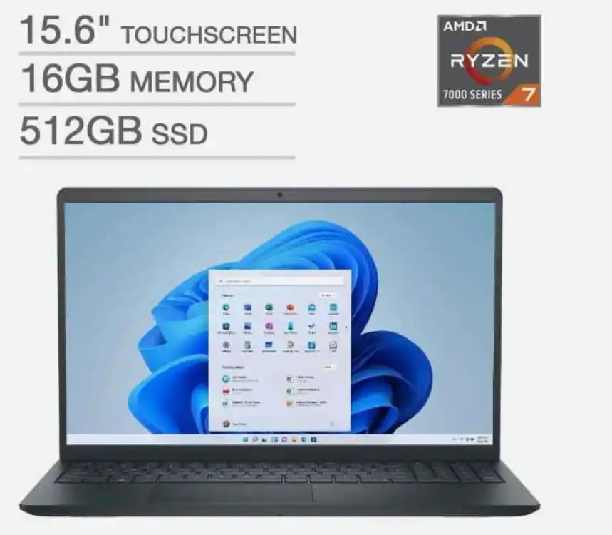 Dell Inspiron 15.6″ Touch AMD Ryzen 7 7730U 16GB 1TB SSD i3535-A735BLK-PUS