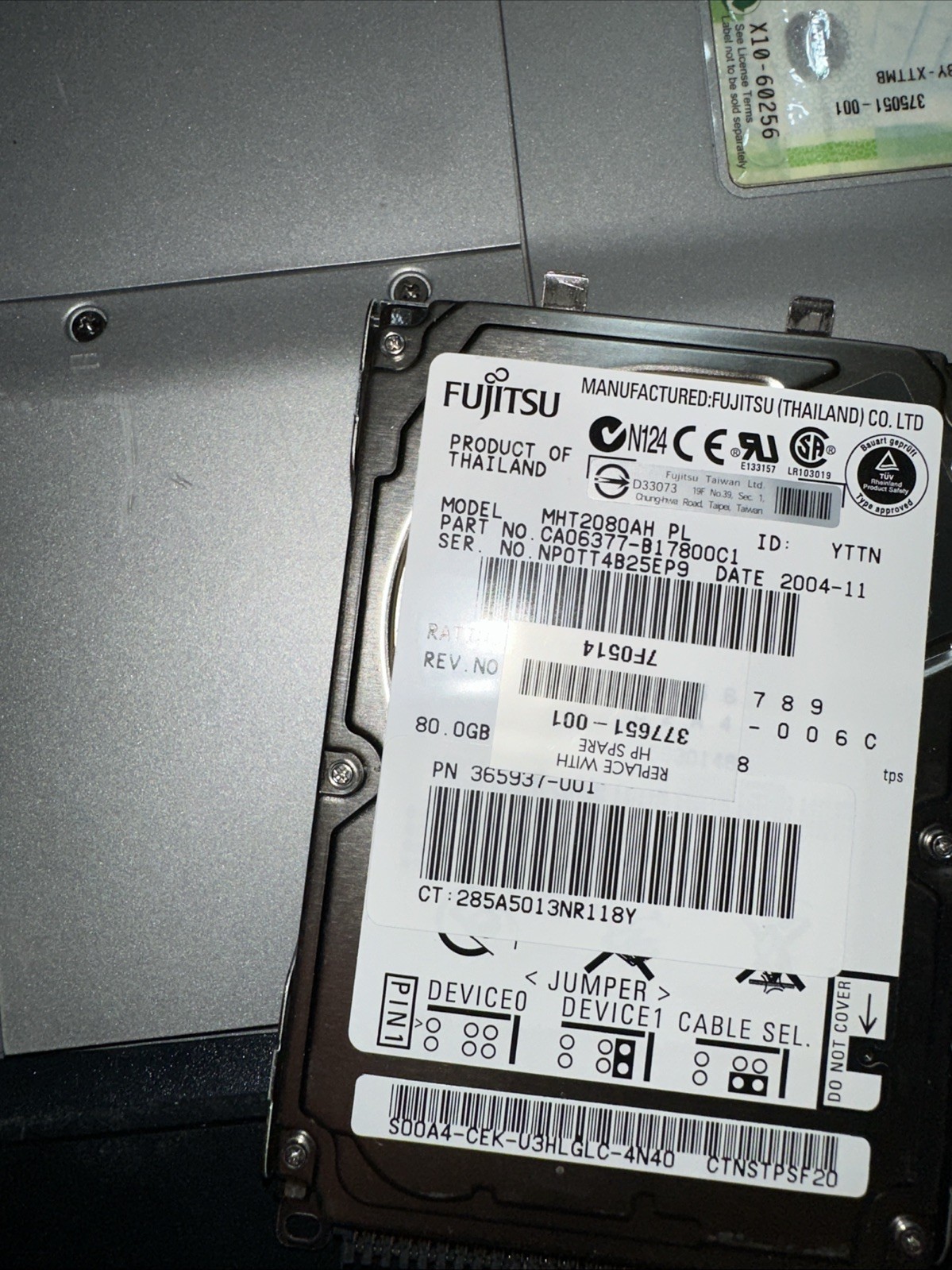 HP Pavilion dv1000 Intel Pentium 512MB RAM 80Gb Hard Drive Untested