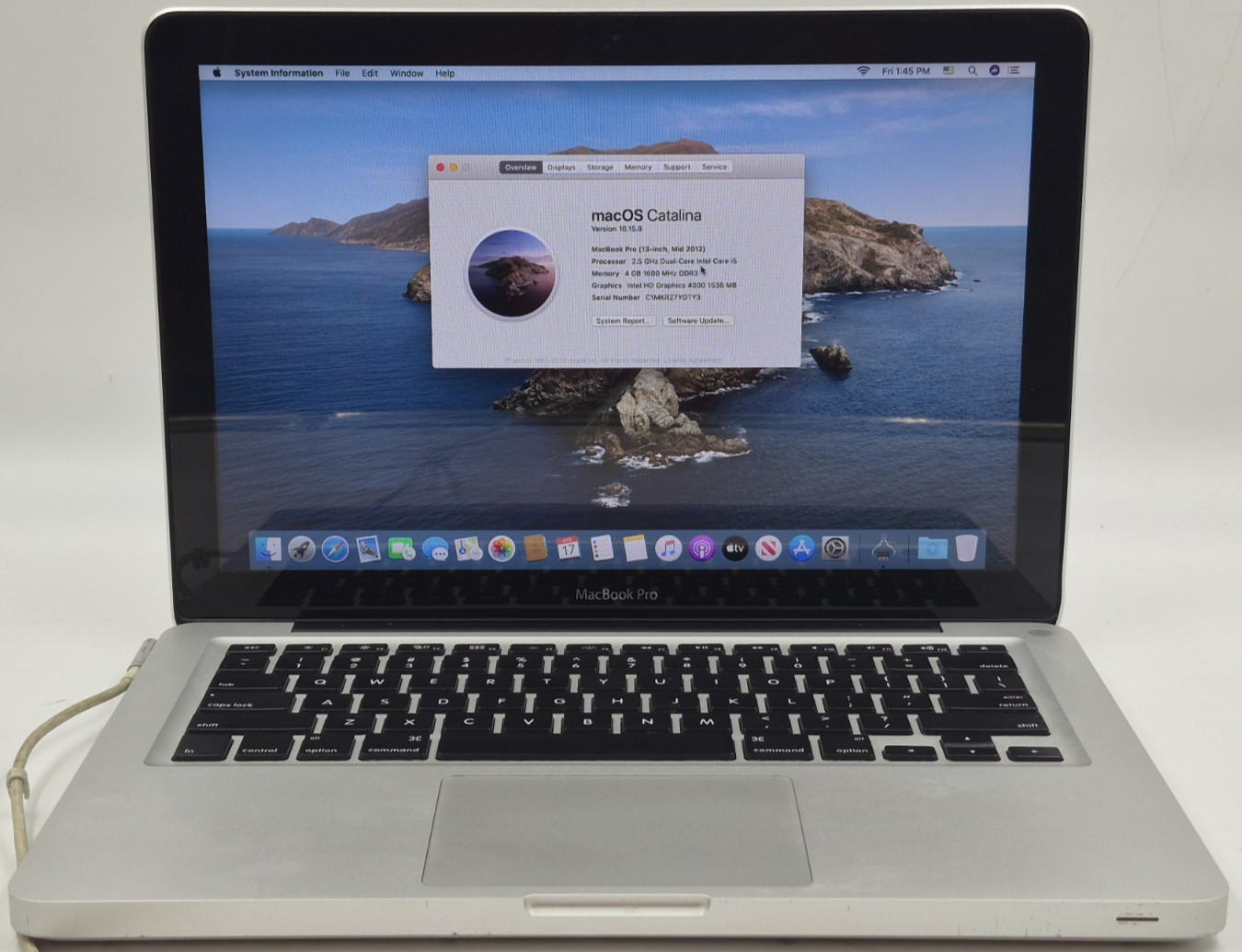 Apple MacBook Pro 13″ Mid 2012 i5-3210M 2.50GHz 4GB RAM 240GB SSD