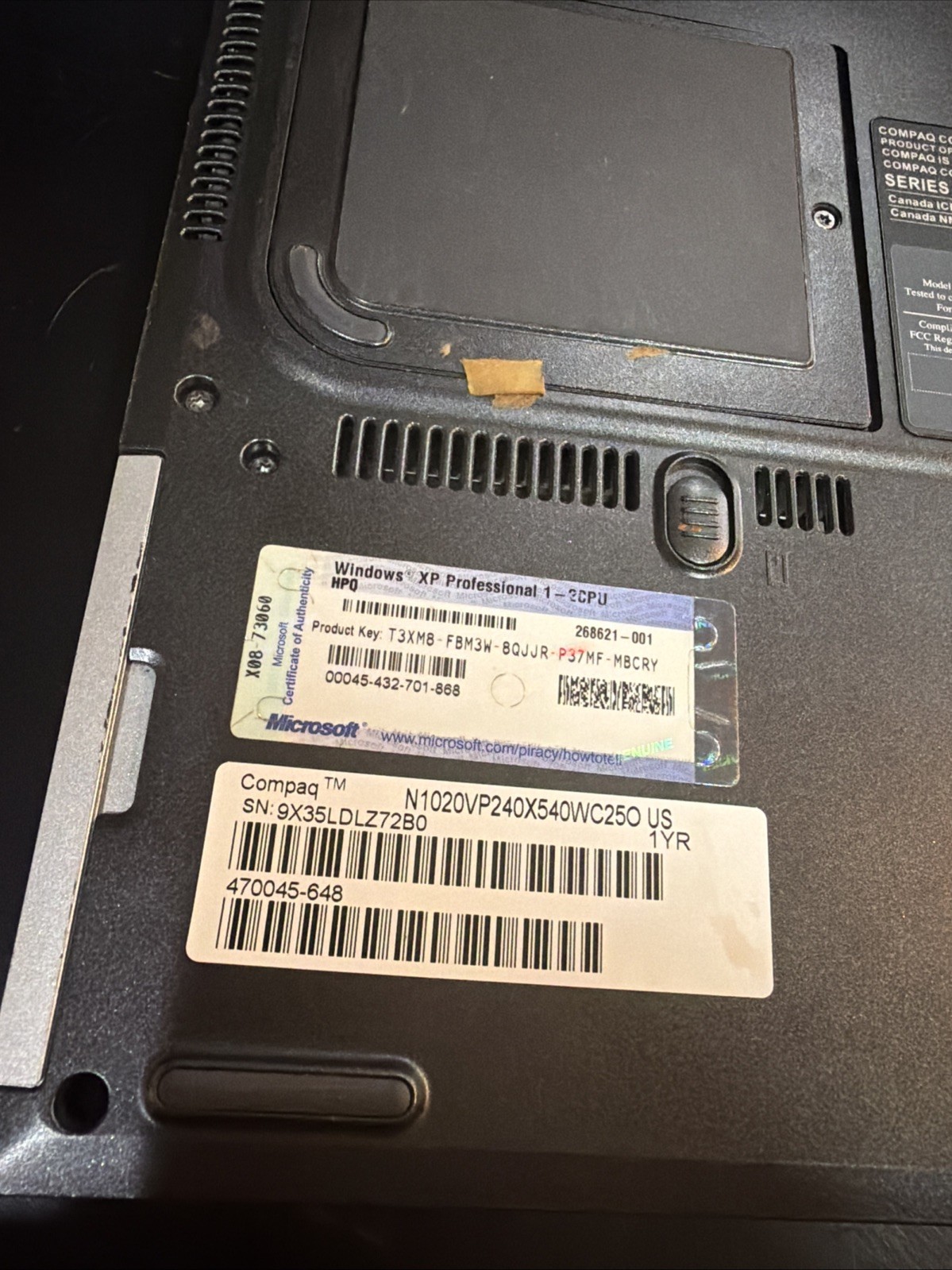 Compaq EVO N1020V 14″ Laptop Intel Pentium 4 512 Mb RAM- With Games