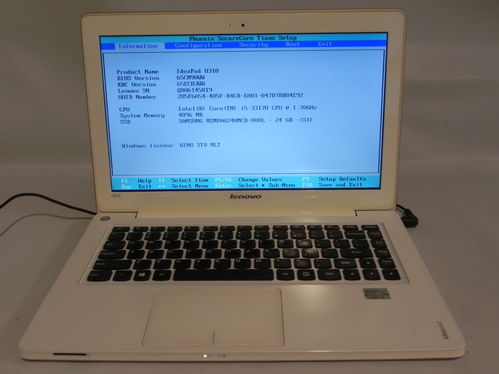 Lenovo IdeaPad U310 13.3″ Intel i5-3317 4GB RAM – For Parts/Repair –