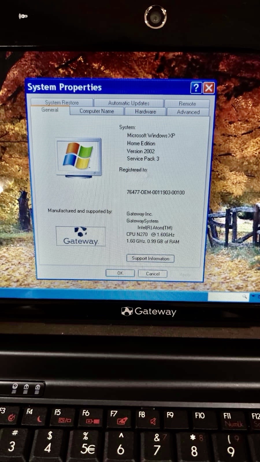 Gateway Netbook KAV60 2x Intel 1.6GHz 1GB RAM 138 Gb SSD, Vintage