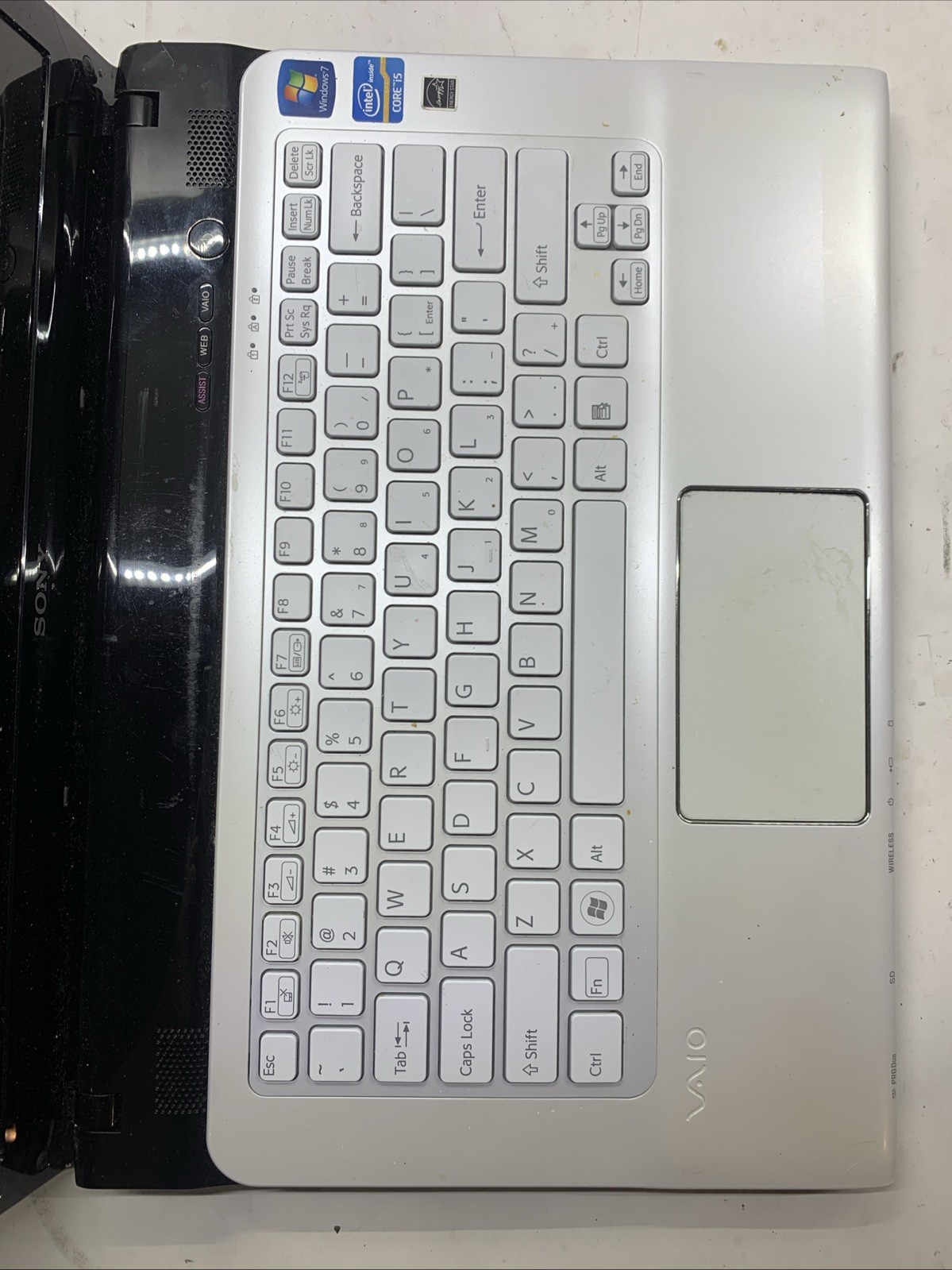 Sony Vaio Laptop SVE141D11L | Intel Core i5 Processor White Parts Only READ